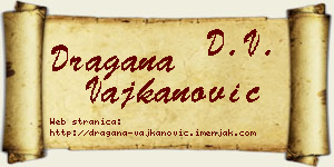 Dragana Vajkanović vizit kartica